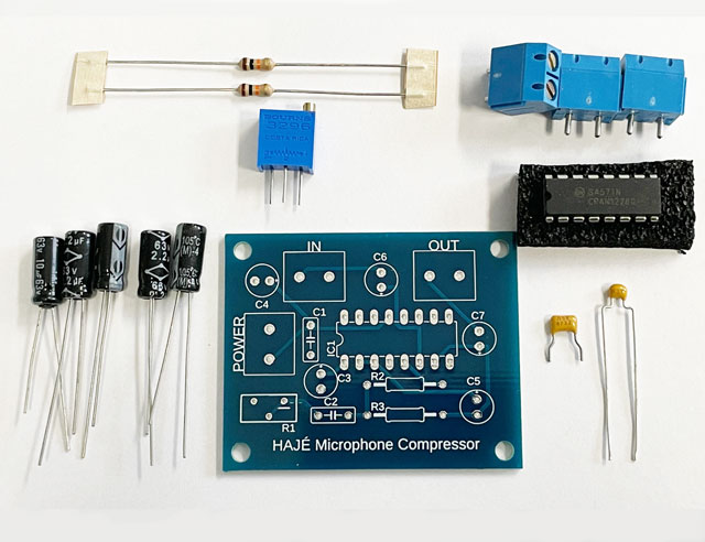 Microphone Compressor Complete (pcb and parts)